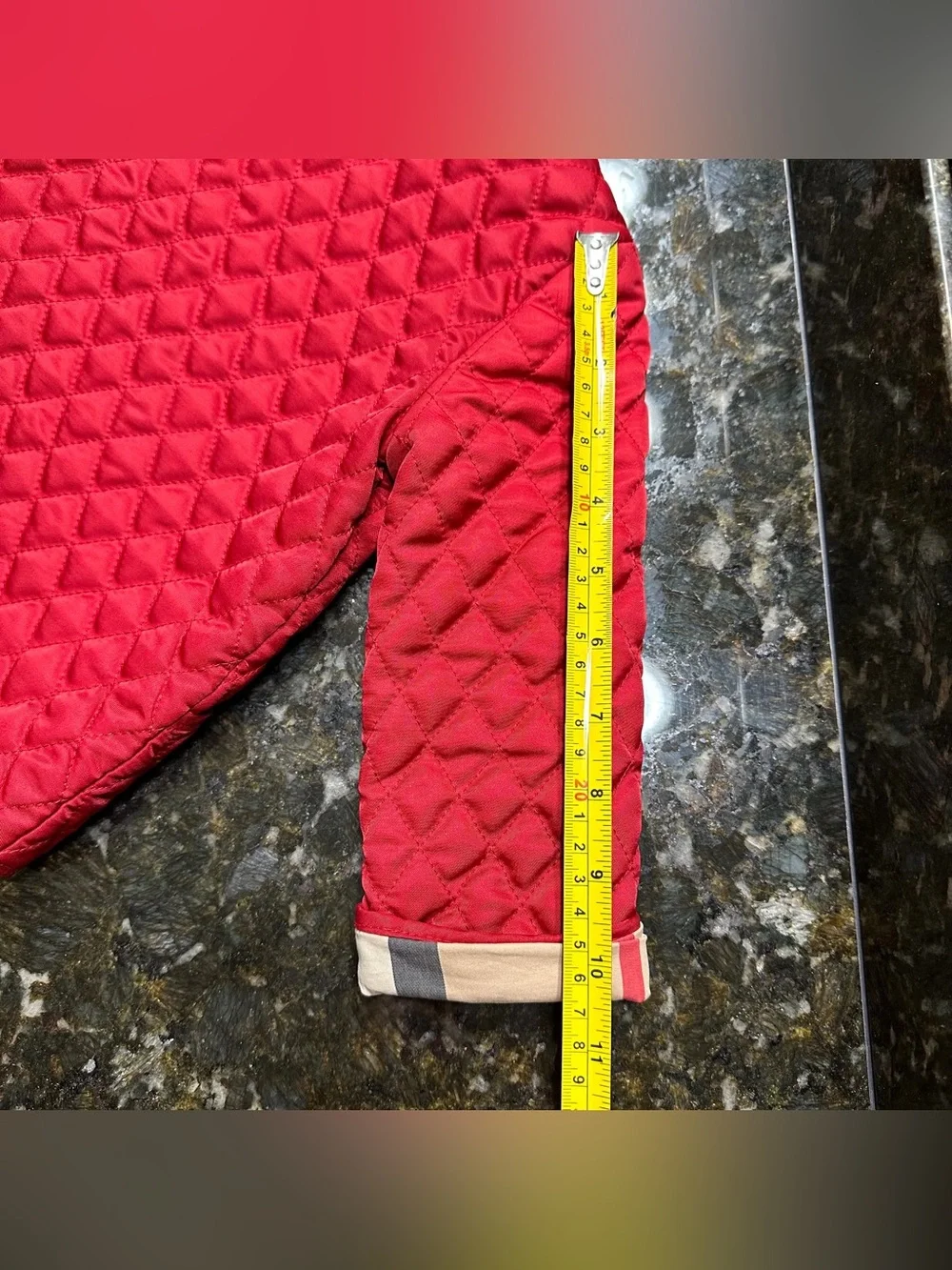 Authentic BURBERRY Quilted Jacket Boy Girl Cherry Children Nova Kids 9-12 Months